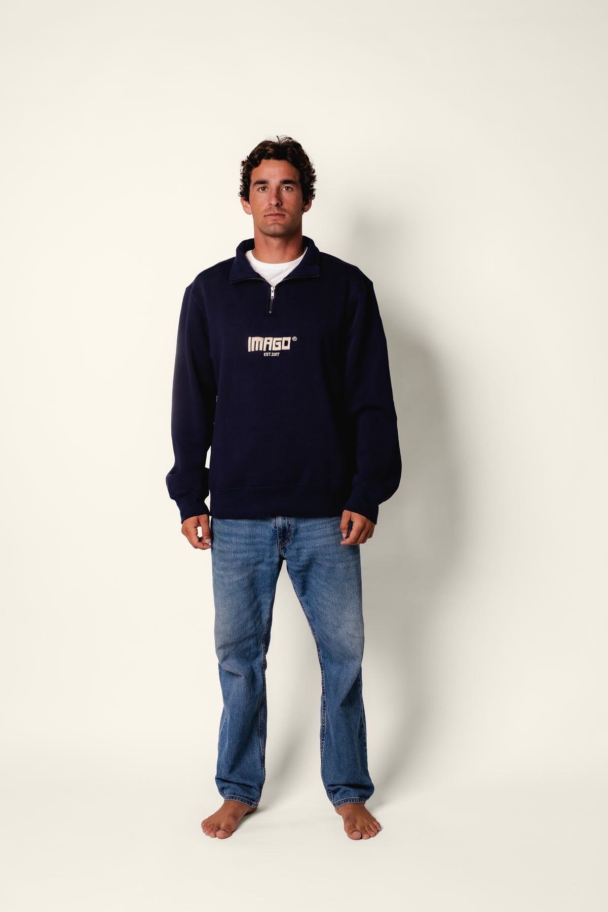 Navy Zipper