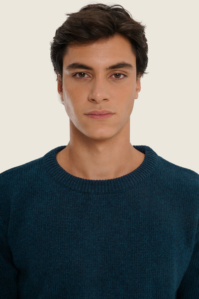 Dark Blue Knit Sweater