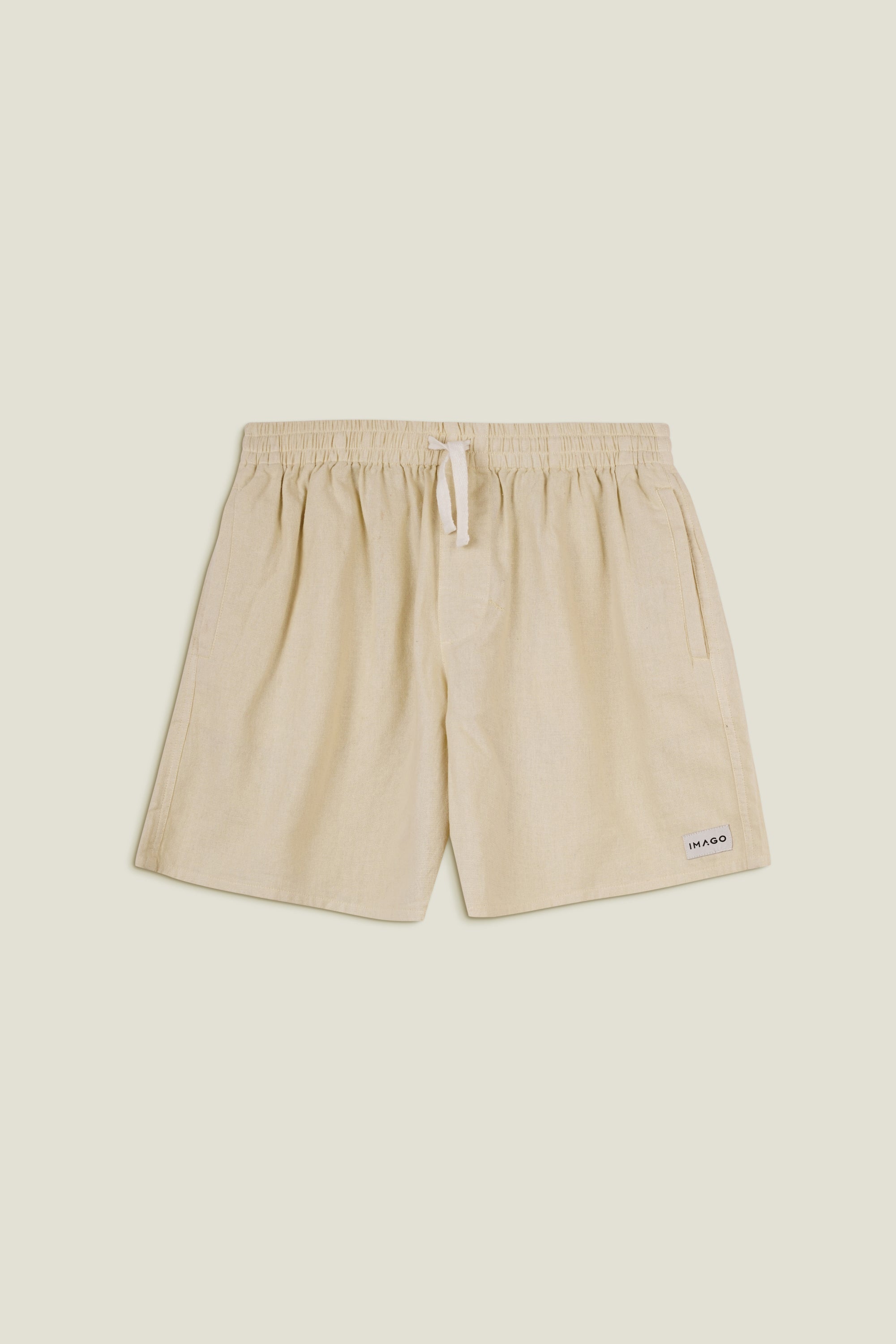 Cloud Cream Linen Shorts